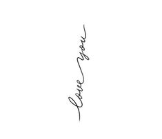 the word love is written in cursive handwriting