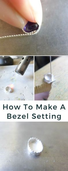 how to make a bezel setting with the help of an expert nail art master