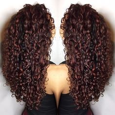 Cherry Cola Hair Color, Curly Hair Advice, Cherry Cola Hair, Hair Goal, Hair Dark