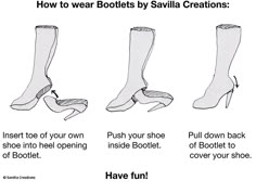 how to wear booties by savilla creations