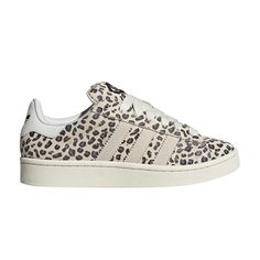 Find ADIDAS Wmns Campus 00s ' Leopard on Editorialist. Wmns Campus 00s 'Cream Leopard' Adidas Campus Leopard, Sporty Skate Shoes With Speckled Midsole, Cream Skate Shoes For Streetwear, Cheetah Adidas, Leopard Adidas, Grey Yeezy, Jordan Alexander, Adidas Outfit Shoes, Shoes For School