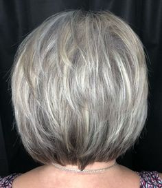 Grey Bobs, Stacked Hairstyles, Silver Highlights, White Highlights