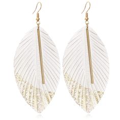 PRICES MAY VARY. ❤️Lightweight faux leather Leaf Design➤ The tassel leaf styles make leather earrings more special, elegant, eye-catching and let you easy stand out in the crowded of people, showing your own taste and personality ❤️Material➤ Made of high quality faux leather, soft and lightweight, comfortable to wear; Hook is made of iron, nickel free, suit for sensitive ears ❤️Wide Application➤ The leather dangle earrings perfect for women and fit a variety of occasions, such as daily wear, dat Boho Feather Earrings, White Feather Dangle Earrings, Metal Feather Earrings, Elegant Feather Dangle Earrings, Bohemian Dangle Feather Earrings, Brown Feather Dangle Earrings, Leather Leaf, Boho Feathers, Party Festival