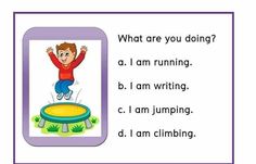 a boy jumping on a trampoline with the words what are you doing?