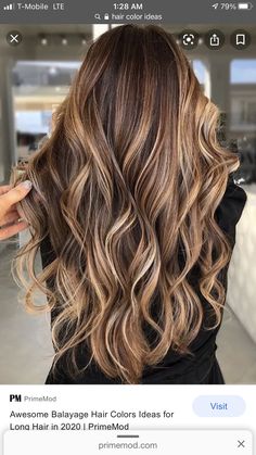 Balayage Hair Caramel, Brown And Blonde, Hair Color Caramel, Brunette Hair With Highlights, Gorgeous Hair Color, Brown Hair With Blonde Highlights, Hair Color Light Brown, Caramel Hair, Long Hair Color