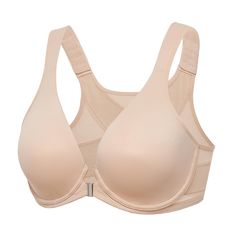 PRICES MAY VARY. Supportive x-shape back offers good back support and improves your posture Secure front close design for easy on-and-off, convenient and comfortable Seamless Unlined Cups are breathable and smooth for keeping a smooth fit Wider adjustable straps with hooks and eyes provide excellent support and fit Minimizer full coverage design naturally fits well and prevents spillage Minimizer Bras Best, Front Closure Bras, Minimizer Bras, Front Closure Bra, Coverage Bras, Minimiser Bra, Full Coverage Bra, Back Support, Seamless Bra