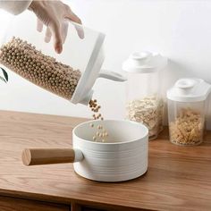 Plastic Cereal Dispenser Storage Box Kitchen Food Grain Rice Container Nice Feature: new and. Capacity: 1000ml /1500ML Size:1000ml:14.5 x 13CM,1500ml:14.5 x 19cm Unique box body design, convenient to put into the refrigerator, save much place Transparent body, food in the box can be seen, and large capacity Can hold all kinds of food, like candy, grains,rice and so on Package Includes: 1 x Portable Plastic Food Storage Box Note: The actual manual measurement size may have some errors. The actual Cereal Storage, Cereal Containers, Cereal Dispenser, Food Storage Organization, Plastic Canisters, Grain Storage, Food Dispenser, Rice Cereal, Jar Decor