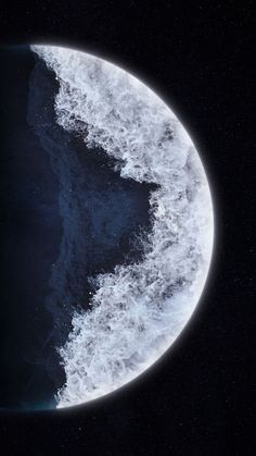 an image of the moon taken from space