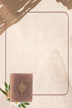 an image of a book with flowers on the cover and a frame in the middle