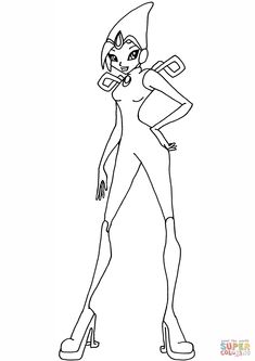 an image of a cartoon character in the style of catwoman from the animated tv series