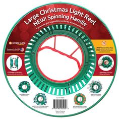 Picture of lights wrapped on a Large Christmas Light Storage Reel Christmas Light Storage, Miniature Lights, Fleet Farm, Icicle Lights, 20 Gifts, Online Tutorials, Christmas Accessories, Christmas Light, Christmas Storage