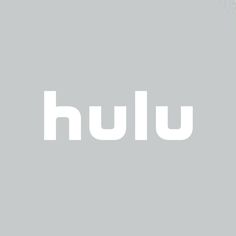 the word hulu is written in white on a gray background