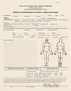 a medical claim form with an image of a man's body in the center