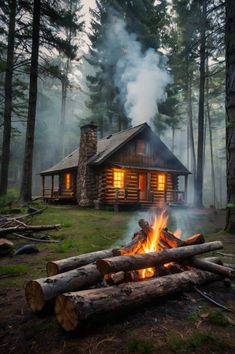 Cabin Core, Cabin In The Woods, Cabin Homes, Cabins In The Woods, In The Woods, Beautiful Pictures, Building A House, Cabin, Camping