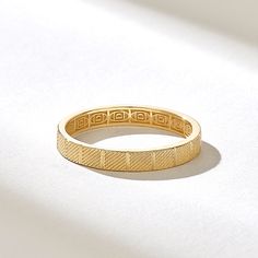 Experience the understated elegance of our Textured Square Eternity Wedding Band by Norm Jewels. This 14k Solid Gold Minimalist Band features tilted lines, creating a unique and stylish design. It's 2.80MM wide and suitable for both women and couples looking for a timeless gold band ring. Features * Made to Order. * Gold KT: 10K, 14K, 18K * Custom Gold Color: Rose Gold, Yellow Gold, White Gold * Width of Band: 2.80MM * Thickness of Band: 1.15MM * Ready to Ship in 5-7 Business Days ✓ We care about the environment,the jewelry we cast is made with recycled gold. We source exclusively post-consumer material that is refined back to their pure elements to ensure that the gold is in the same quality. Our designs are made from 14k/18k/10k real solid gold ✓ We care about customer satisfaction and l Elegant Yellow Gold Bands For Marriage, Elegant Rings With Decorative Band For Marriage, Yellow Gold Open Band For Wedding, Minimalist Jewelry With Decorative Band For Formal Occasions, Elegant 14k Gold Marriage Bands, Elegant Decorative Wedding Bands, Elegant Diamond-cut Bands For Marriage, Elegant Gold Bands For Anniversary, Elegant Jewelry With Decorative Band For Marriage