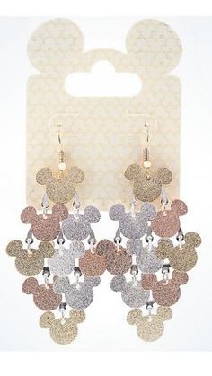 Disney Dangle Earrings - Mickey Icons - Chandelier Deco Disney, Mouse Earrings, Best Earrings, Disney Earrings, Disney Belle, Mickey Mouse Earrings, Amazon Reviews, Silver Ribbon, Freshwater Pearl Jewelry