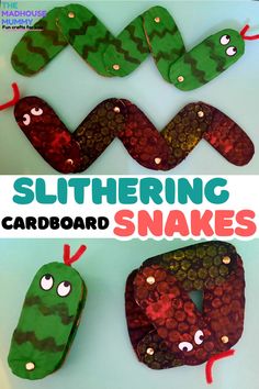 this is an easy and fun craft for kids to make with the letter s, including snakes