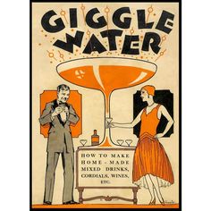 an old advertisement for a gingle water