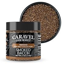 a jar of smoked bacon sits next to a container of gourmet seasoning