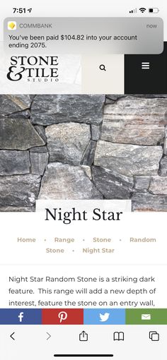 an iphone screenshot showing the night star app on its screen, with text below it