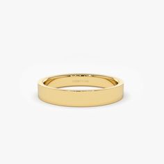 14K Flat 3MM wedding band – FERKOS FJ Gold Minimalist Promise Band, Minimalist Gold Promise Band, Minimalist Yellow Gold Thick Band Wedding Ring, Classic 14k Gold Couple Rings With Simple Design, Classic Yellow Gold Bands With Simple Design, Classic Rose Gold Couple Rings, Classic Gold Bands For Promise, Classic Couple Rings In Yellow Gold With Thick Band, Classic Couple Rings With Simple Round Band