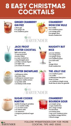 the 8 easy christmas cocktails that are perfect for any type of holiday drinker