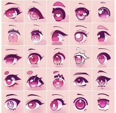 the different types of eyes and how to draw them in photoshopped with adobe