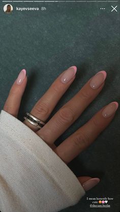 Basic Nail Inspo Summer, Vacation French Tip Nails, Short Classy Nails, Clean Girl Nails, Basic Nails, Minimalist Nails