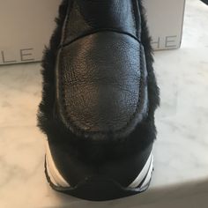 Black Leather Boots With Fur Lining, White And Black Platform Heel Black Platform Heels, Fur Boots, Black Leather Boots, Platform Heels, Winter Boots, Leather Boots, Bootie Boots, White And Black, Ankle Boots