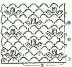 the diagram shows how to make a crochet pattern for an applique