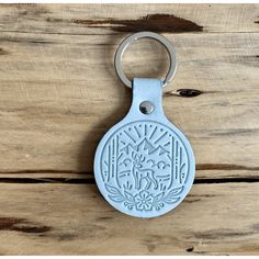 Godd & Well Supply Co. | Pinewood Green Leather Keychain, Keychains, Good & Well Supply Co., Defiance Outdoor Gear Co. Camp Collection, Leather Keychains, Round Keychain, Keychain Leather, Leather Products, Leather Keychain, Green Leather, Brass Hardware, States Of America