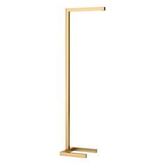 a gold colored metal pole with a long handle