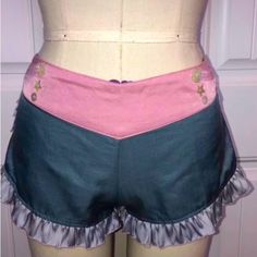 Rosa Bloom Ruffle Shorts Never Worn Size Xs/S No Offers/Trades Pink Fitted Pajama Shorts, Pink Fitted Short Pajama Shorts, Pink Stretch Ruffles Bottoms, Stretch Pink Ruffled Bottoms, Pink Stretch Bottoms With Ruffles, Pink Ruffled Cotton Bottoms, Stretch Pink Bottoms With Ruffles, Pink Ruffled Shorts For Beach, Fitted Pink Pajama Shorts