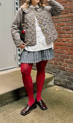 red tights and brown loafers outfit Brown Loafers Outfit, Red Tights, Loafers Outfit, Brown Loafers, Life Inspiration, Style Board, Cold Weather, Tights, Fashion Inspo