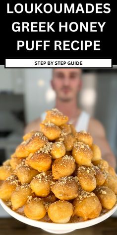 a white plate topped with donuts covered in powdered sugar