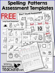 free spelling patterns and worksheets to help students learn how to spell the word