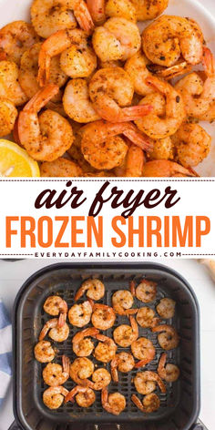 Air fryer frozen shrimp is made with Old Bay and lemon juice, so it's easy to whip up as an appetizer, snack, or even a quick dinner. Air Fryer Frozen Shrimp, Shrimp In Air Fryer, Cooking Raw Shrimp, Ways To Cook Shrimp, Frozen Cooked Shrimp, Raw Shrimp, Frozen Shrimp, Summer Recipes Dinner, Easy Air Fryer