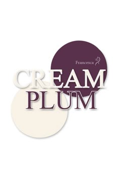 the cream plum logo is shown in purple and white