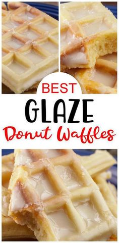 the best glaze donut waffles recipe is made with only three ingredients