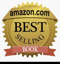 the amazon best selling book is shown in gold and red with a ribbon around it