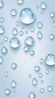 drops of water on a light blue background with space for your text or image illustration