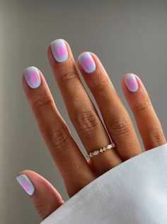 Designs For Short Nails, Minimal Nails, White Nail, Short Nail Designs, Minimalist Nails, Fire Nails