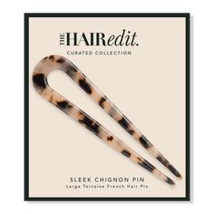 Sleek Chignon, Chignon Pin, French Hair Pin, Hairstyle Ideas Easy, Leopard Print Headband, Sophisticated Hairstyles, U Shaped Hair, Hairstyles Accessories, Hair Pomade