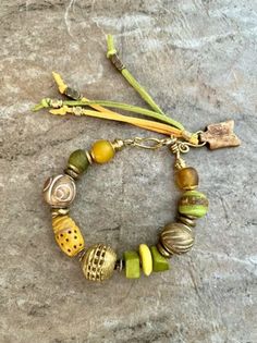 Fancy Crafts, Eclectic Inspiration, African Trade Bead Jewelry, Random Jewelry, Boho Jewelry Bracelet, Bohemian Chic Jewelry, African Brass Beads, Beads Inspiration, Boho Chic Accessories