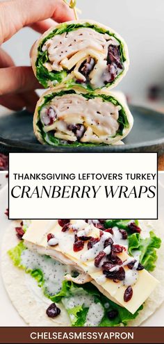 Turkey Cranberry Wrap Thanksgiving Pumpkin Recipes, Delicious Wraps, Appetizer Wraps, Turkey Wrap, Turkey Cranberry, Most Pinned Recipes, Seed Salad, Turkey Wraps, Thanksgiving Turkey Leftovers