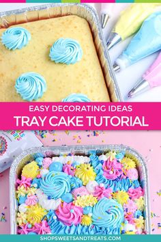 easy decorating ideas for tray cake