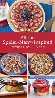 all the spider - man - inspired recipes you'll need