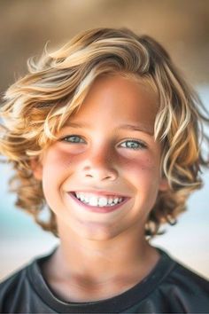 Boys Longer Haircuts, Boys Long Haircut, Toddler Boy Haircuts Longer, Kids Short Haircuts, Surfer Hair, Hairstyle For Men, Wavy Haircuts