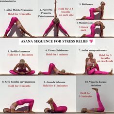 Asana sequence for stress relief Healing Movement, Yoga Muscles, Yoga Inspiration Photos, Yoga Flow Sequence, Quick Yoga, Yoga Flows, Daily Yoga Workout