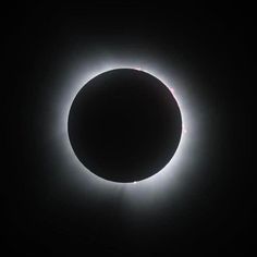 the sun is seen in front of an eclipse